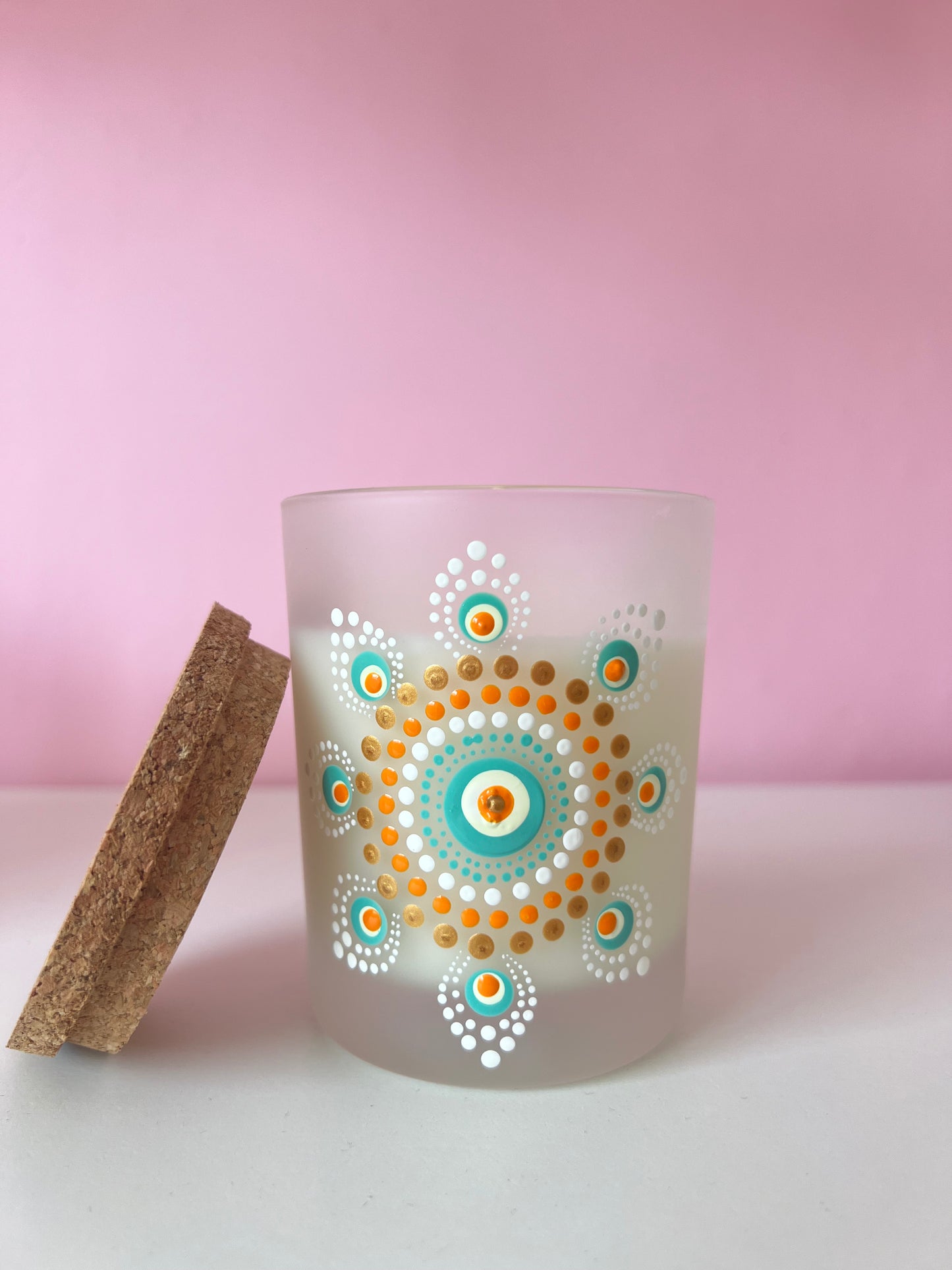 Bougie en collab avec foxie mandala