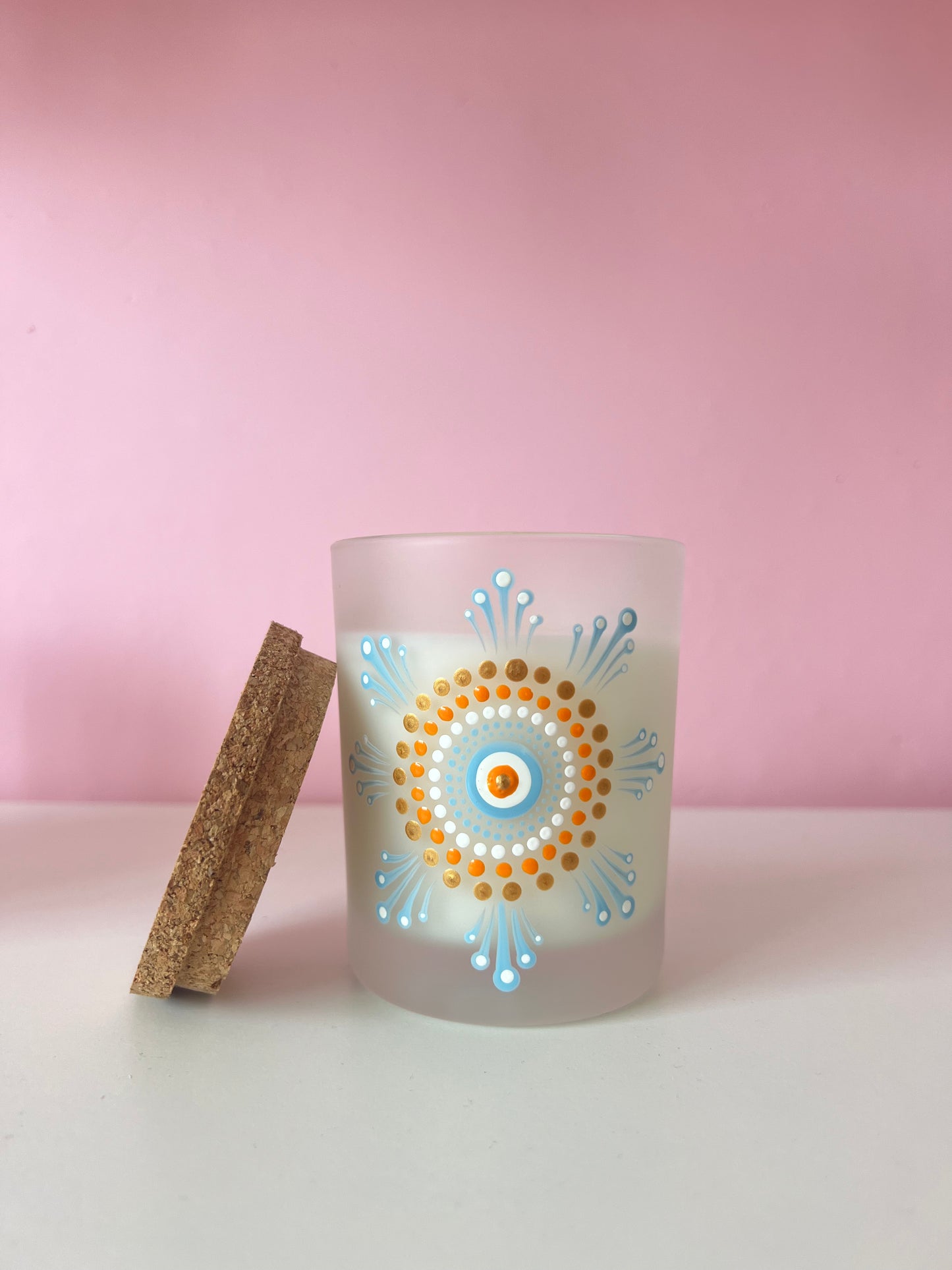 Bougie en collab avec foxie mandala