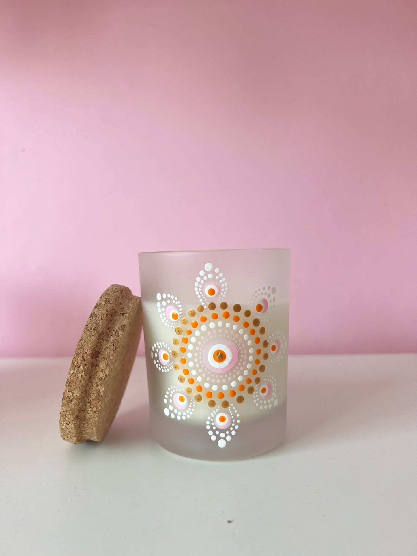 Bougie en collab avec foxie mandala