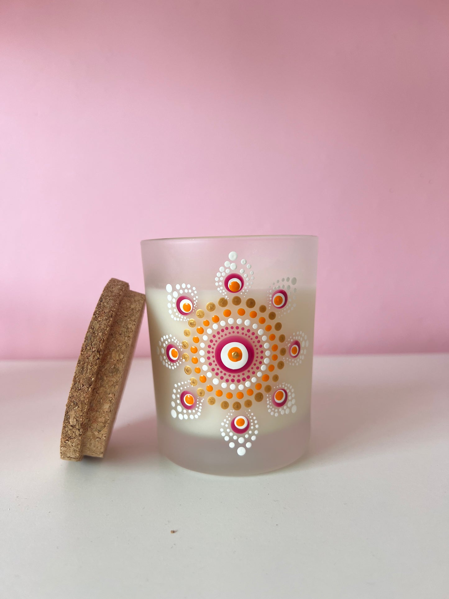 Bougie en collab avec foxie mandala