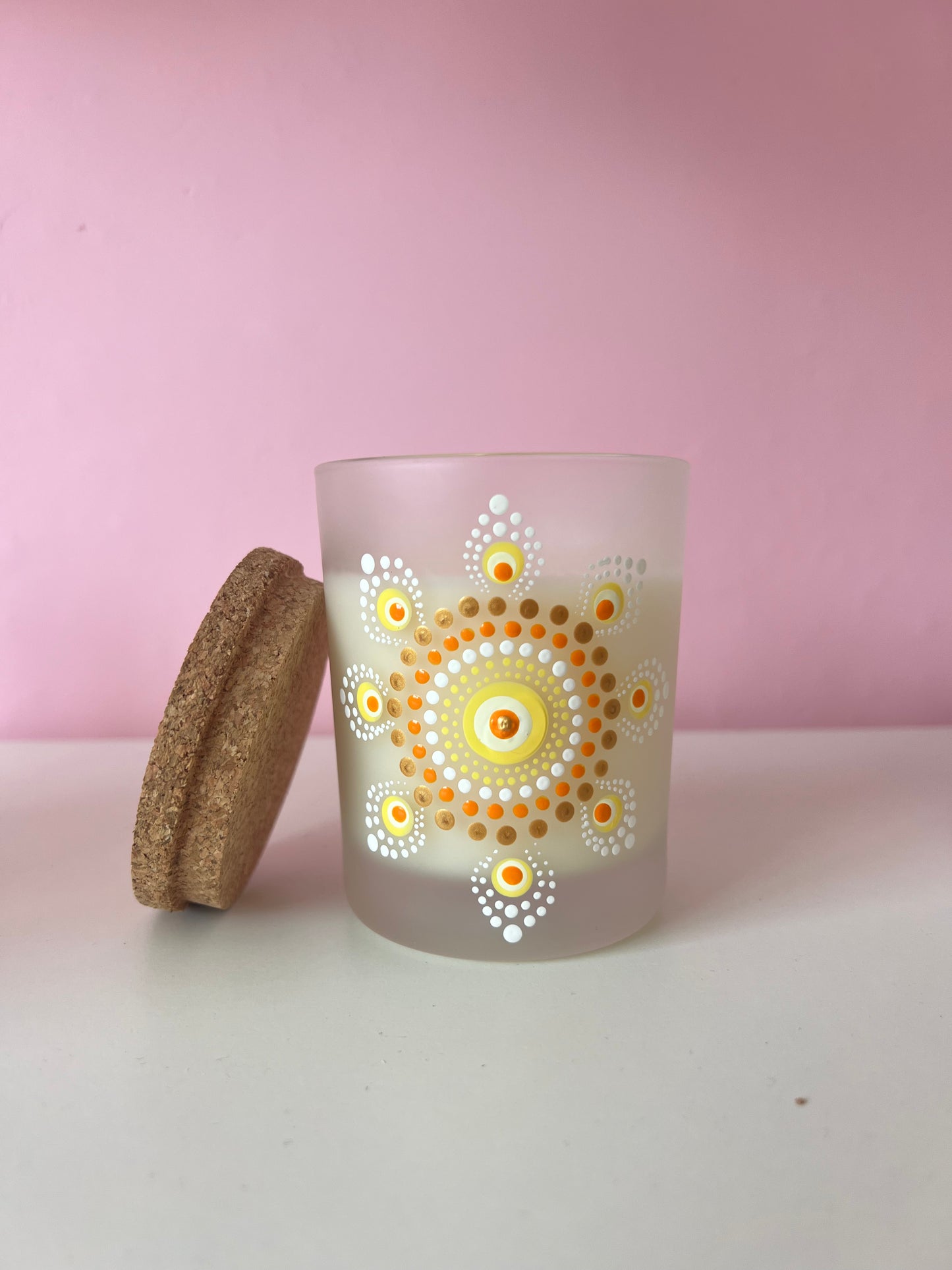 Bougie en collab avec foxie mandala