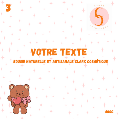 Bougie personnalisée