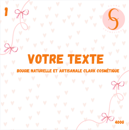 Bougie personnalisée