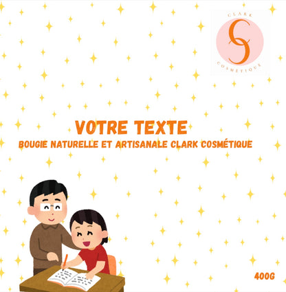 Bougie personnalisée