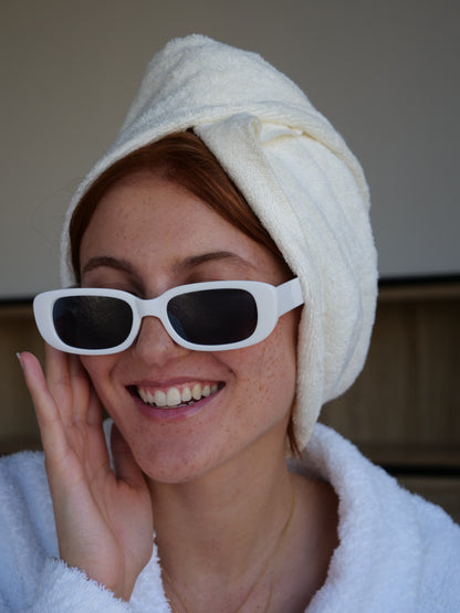 Serviette à cheveux - Eponge de Bambou