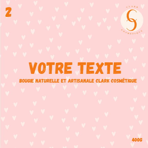 Bougie personnalisée