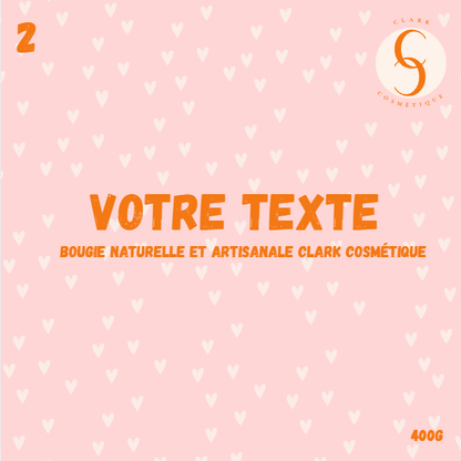 Bougie personnalisée